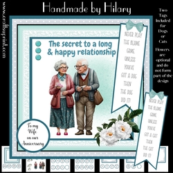 Long and Happy Relationship #4 (7x7 inch square card kit)