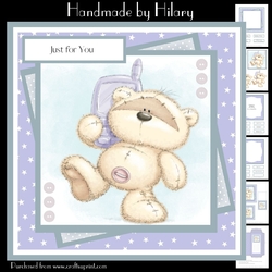Beary Important Call (7x7 inch square card kit)