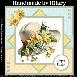 Easter Bonnet (7x7 inch square card kit)