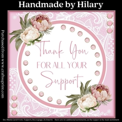 Say it With Peonies - REQUEST (7x7 inch square card kit)
