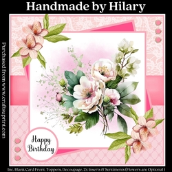 Pretty Blooms #3 (7x7 inch square card kit)