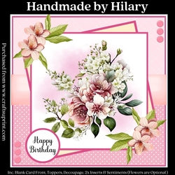 Pretty Blooms #4 (7x7 inch square card kit)