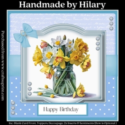 A Host of Golden Daffodils (7x7 inch square card kit)