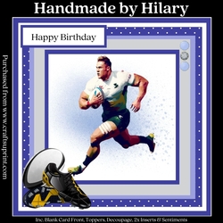 cup1209457_118824 - The Rugby Player (7x7 inch square card kit)