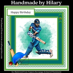 The Cricketer (7x7 inch square card kit)
