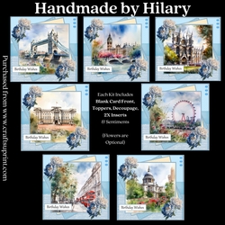 London Scenes Bumper Kit - Inc. 7 card kits (7x7 inch square)