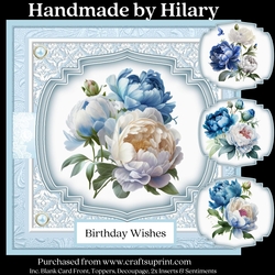 Blue Peony Sprays