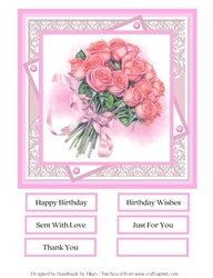 Rose Bouquet Quick Card #5