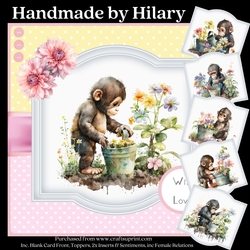 Cute Gardening Chimpanzees
