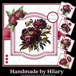 Deep Red Peonies