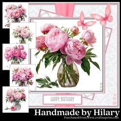Pretty Peony Vases
