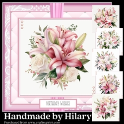 Pink Lilies and Roses