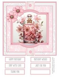 Pink Perfume 8x8 Quick Card #5