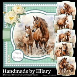 A Mare and Her Foal