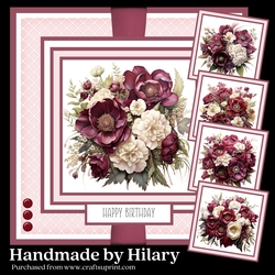 Burgundy Peony Bouquets