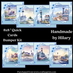 Seaside Scenes 8x8 Quick Card Bumper Kit