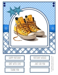 A Set of Sneakers #4 8x8 Quick Card
