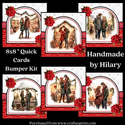 A Cosy Christmas Market 8x8 Quick Card Bumper Kit