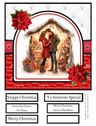 A Cosy Christmas Market #3 8x8 Quick Card
