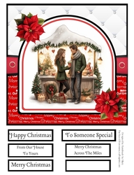 A Cosy Christmas Market #4 8x8 Quick Card
