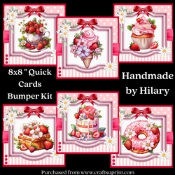 Its Strawberry Season 8x8 Quick Card Bumper Kit