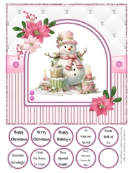 The Happy Little Snowman 8x8 Quick Card #6