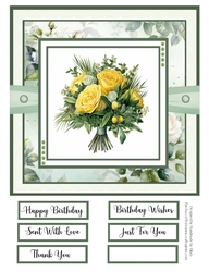 Elegant Blooms 8x8 Quick Card #2