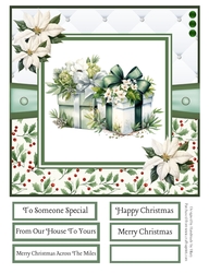A Christmas Medley - Green #1 8x8 Quick Card Design 2