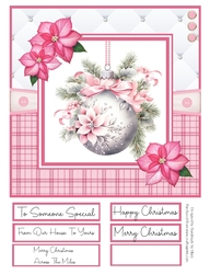 A Christmas Medley - Pink #1 8x8 Quick Card Design 3
