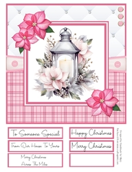A Christmas Medley - Pink #1 8x8 Quick Card Design 5