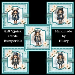 Little Winter Girls 8x8 Quick Card Bumper Kit