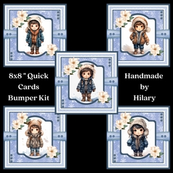 Little Winter Boys 8x8 Quick Card Bumper Kit