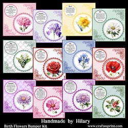 Birth Flowers Bumper Kit