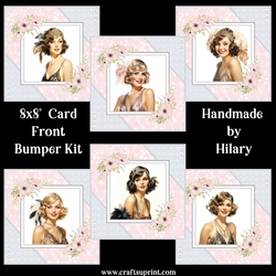 Vintage Beauties 8x8 Card Front Bumper Kit