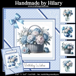 Blue Peony Arrangement