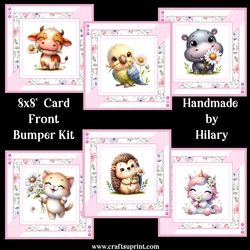 Happy Animals 8x8 Card Front Bumper Kit