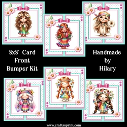Hippy Chicks 8x8 Card Front Bumper Kit