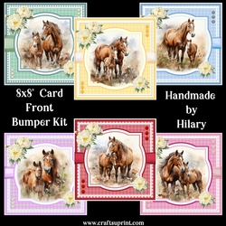 A Mare and Her Foal 8x8 Card Front Bumper Kit (REQUESTED)
