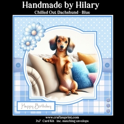 Chilled Out Dachshund - Blue (Request)
