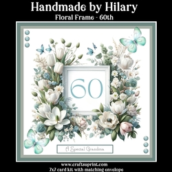 Floral Frame - 60th