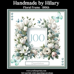 Floral Frame - 100th