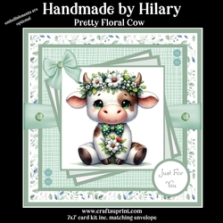 Pretty Floral Cow