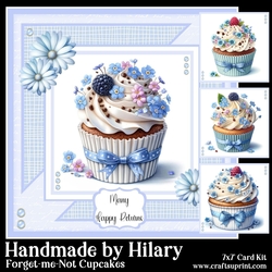 Forget-Me-Not Cupcakes