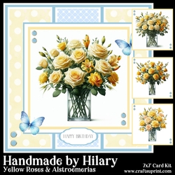Yellow Roses and Alstroemerias