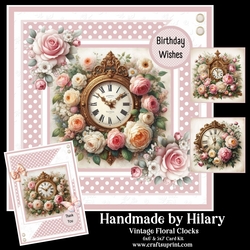 Vintage Floral Clocks