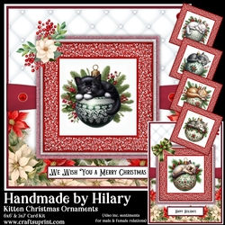Kitten Christmas Ornaments