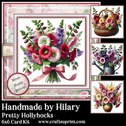 Pretty Hollyhocks