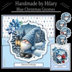 Blue Christmas Gnomes