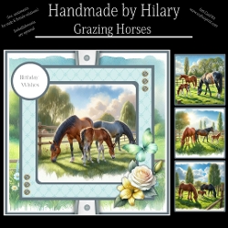 Grazing Horses