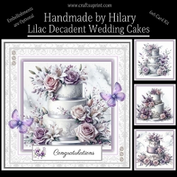 Lilac Decadent Wedding Cakes - REQUESTED